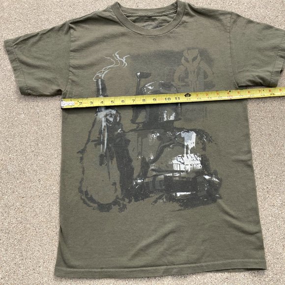 Star Wars Boba Fett Collecting The Bounty Military Green T-Shirt S Small - Picture 3 of 8